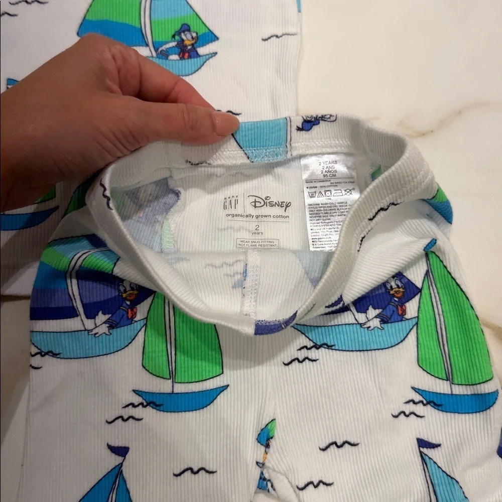 Gap Baby Sailboat Outfit in Green and Blue